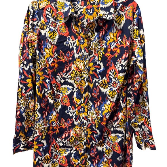 Jessica London Plus Size 16W Button Down Tunic Top Blouse - Picture 6 of 12